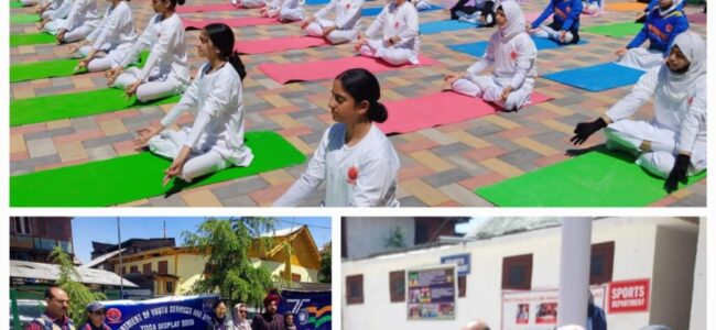YS&S Deptt Srinagar organises Mega Yoga event YS&S Deptt Srinagar organises Mega Yoga event