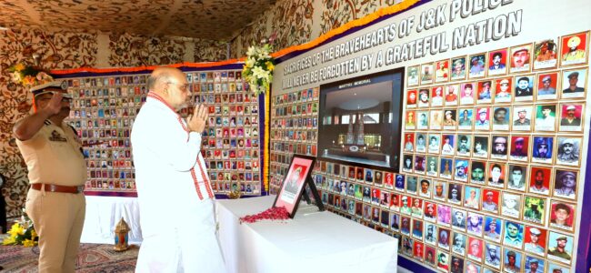 Shah meets kin of slain J-K Police personnel, distributes appointment letters