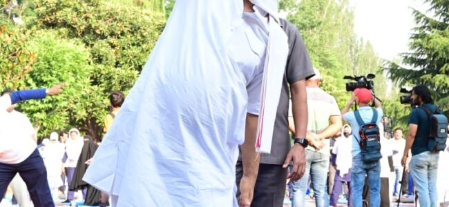 Yoga guides people in achieving holistic health: LG Manoj Sinha