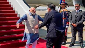 PM Modi arrives in Egypt on two-day state visit