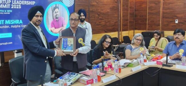 Commissioner Secretary I&C inaugurates JKEDI’s ‘Startup Leadership Summit’