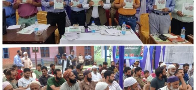 Kissan Sampark Abhiyan kick-starts at Shadab Karewa, Shopian