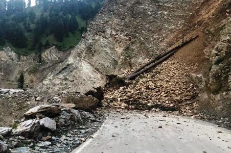 Five months on, road damaged due to landslide in Kulgam yet to be repaired