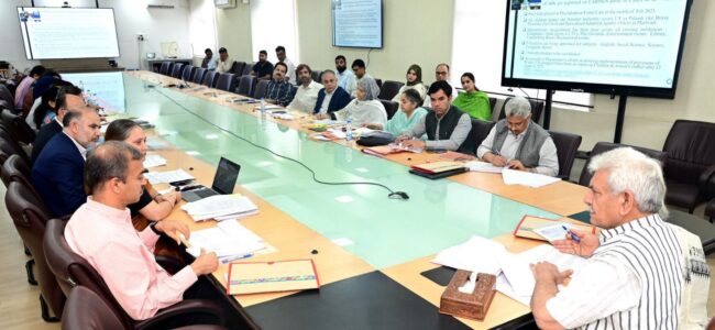 Lt Governor reviews implementation of Social Welfare Schemes in UT of J&K