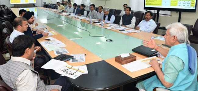 Lt Governor chairs high-level meeting on Industrial Investment