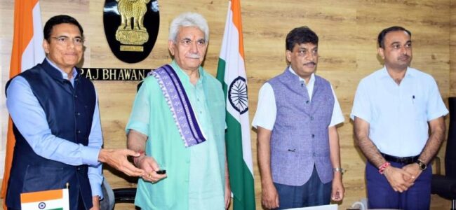 Lt Guv lays e-foundation stone for restoration of Holy Shrine of Shiv Khori Lt Guv lays e-foundation stone for restoration of Holy Shrine of Shiv Khori