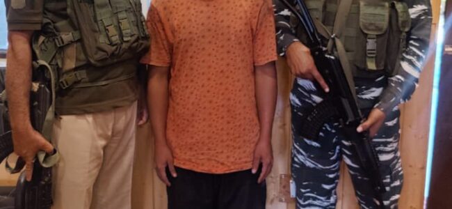 West Bengal man arrested with stolen pistol in Srinagar