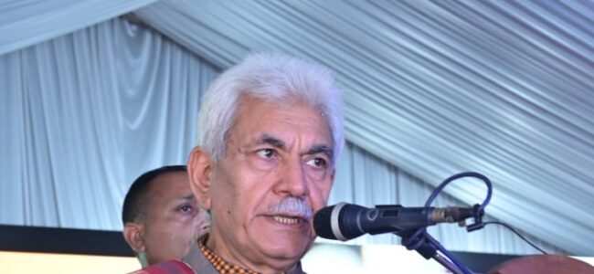 Conflict tag on Kashmir’s face was ‘business for some people’ to fill their own coffers: Lt Guv