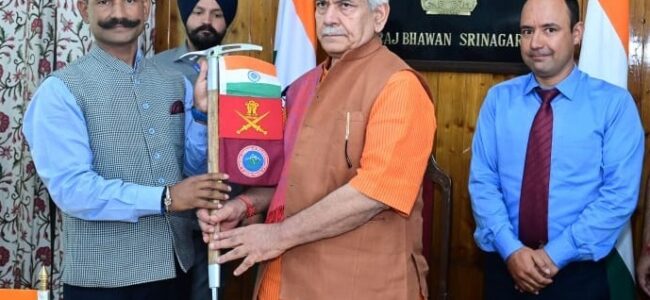 Lt Governor attends flag-in ceremony of JIM&WS Pahalgam’s Mountain Expedition-NUN-KUN