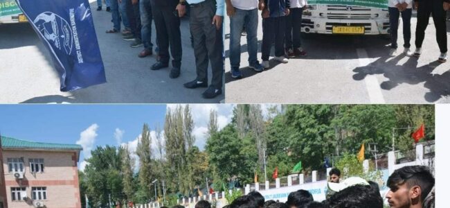 DC Bandipora flags-off 3-day Trekking expedition to Gurez DC Bandipora flags-off 3-day Trekking expedition to Gurez