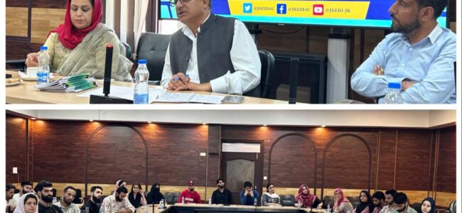 ‘Brashtachar Mukt- J&K’ week: JKEDI organises Industry-Academia Interface program for students of IUST ‘Brashtachar Mukt- J&K’ week: JKEDI organises Industry-Academia Interface program for students of IUST
