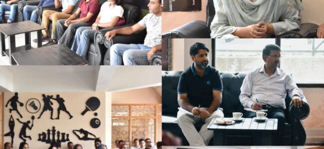 Secretary Sports Council holds staff meet in Kashmir division Secretary Sports Council holds staff meet in Kashmir division