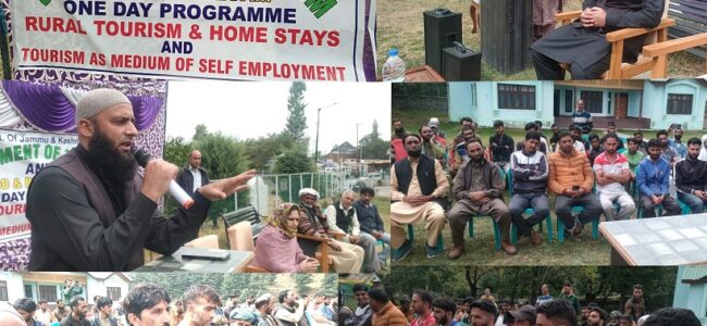 Programme on Home stays, Rural Tourism organized at Aharbal, Kulgam Programme on Home stays, Rural Tourism organized at Aharbal, Kulgam