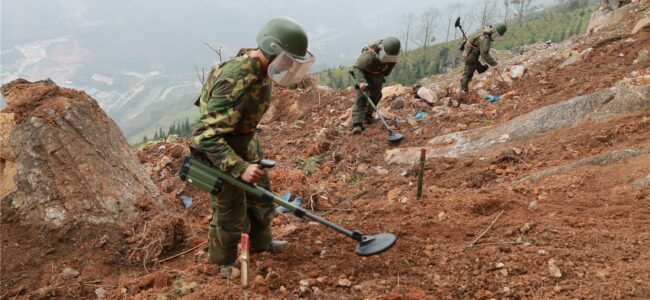 Demining operation in Leh, 175 mines destroyed
