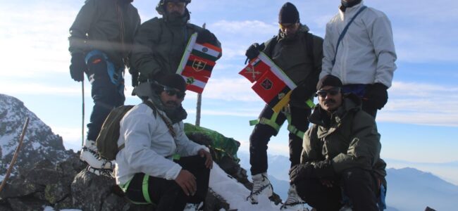 15 mountaineers from Indian army scale Mount Harmukh at 16,870 feet