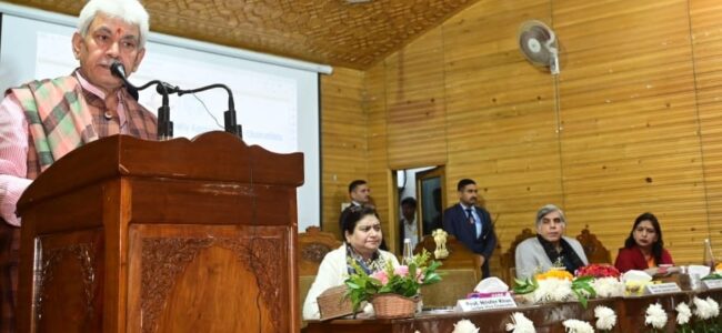 Lt Governor addresses Round Table Conference of Newly-Appointed Vice Chancellors