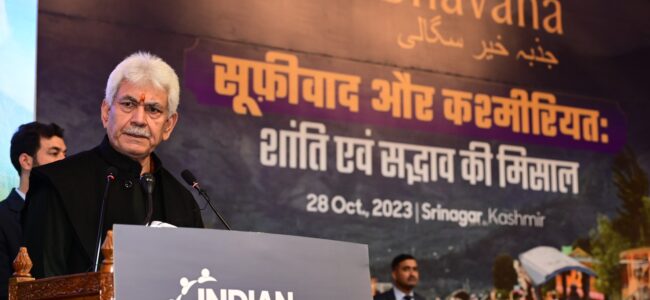 Lt Guv attends Indian Minorities Foundation’s ‘Sadbhavana’ event at Srinagar