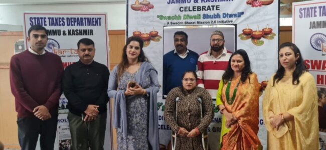 Diwali festivities begin at State Taxes department Diwali festivities begin at State Taxes department