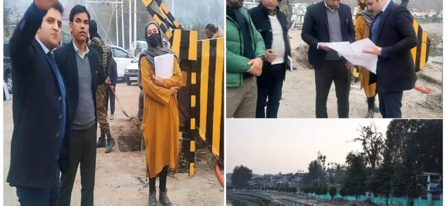 Div Com inspects developmental works of Northernshore Road at Habbak Div Com inspects developmental works of Northernshore Road at Habbak