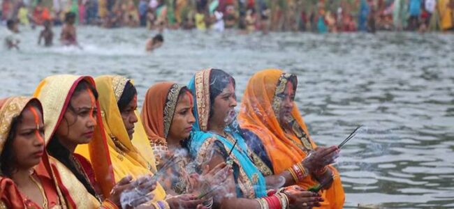 Chhath celebrated with great fervour across Bihar Chhath celebrated with great fervour across Bihar