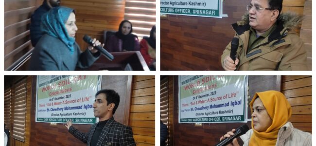 Agriculture Department Kashmir celebrates ‘World Soil Day-2023’ Agriculture Department Kashmir celebrates ‘World Soil Day-2023’