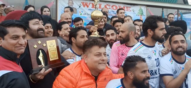 Advisor Bhatnagar witnesses finals of 17th Christmas Gold Cup Football Championship Advisor Bhatnagar witnesses finals of 17th Christmas Gold Cup Football Championship
