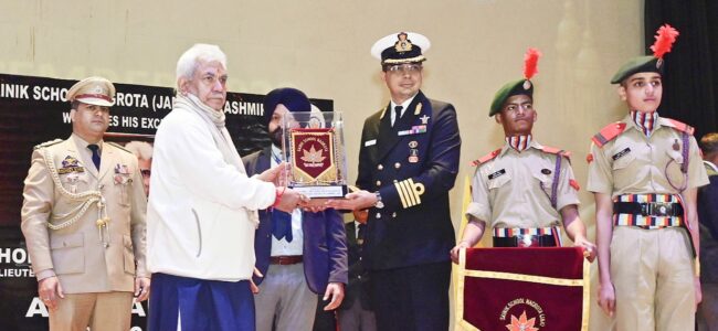 Lt Governor attends Annual Day Celebration of Sainik School, Nagrota Lt Governor attends Annual Day Celebration of Sainik School, Nagrota