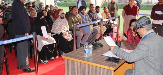 DGP holds Public Grievances redressal Programme at Jammu