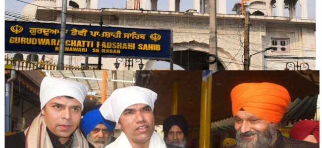 Div Com Kashmir visits Chatti Padshahi Rainawari, greets Sikh Sangat on Prakash Parv