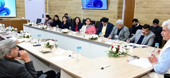 Lt Governor chairs first meeting of Advisory Board for Creating, Developing Entrepreneurship in J&K