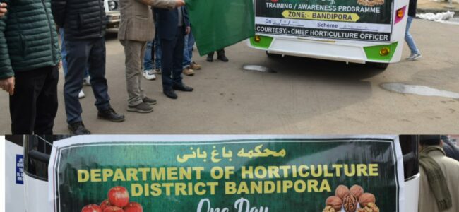 DC Bandipora flags-off group of farmers for Training, Exposure Tour DC Bandipora flags-off group of farmers for Training, Exposure Tour