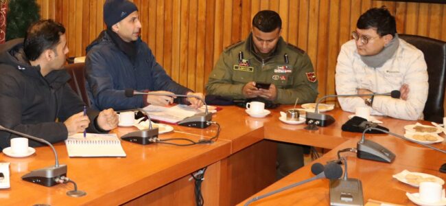 DC B’la reviews arrangements for 4th edition of Khelo India Winter Games DC B’la reviews arrangements for 4th edition of Khelo India Winter Games