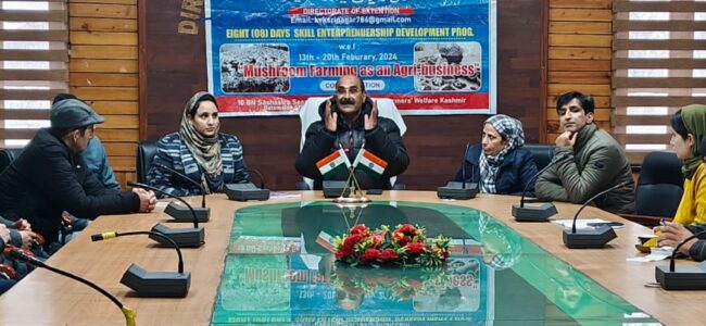 Director Agriculture addresses eight days skill entrepreneurship development programme