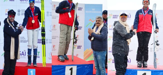 Khelo India Winter Games: J&K wins four medals in different disciplines Khelo India Winter Games: J&K wins four medals in different disciplines