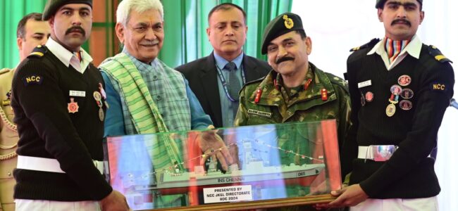 Lt Governor interacts with NCC cadets who participated in Republic Day Parade