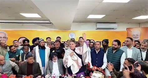 Former NC minister joins BJP in Jammu Former NC minister joins BJP in Jammu