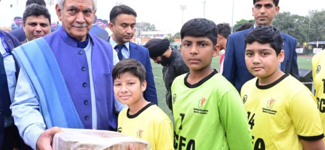 Lt Governor felicitates medal winners of National, International Competitions
