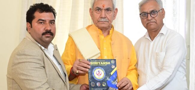Delegation of PoJK Displaced Persons calls on Lt Guv