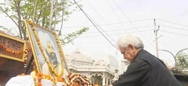 Lt Guv pays tributes to General Zorawar Singh on his Birth Anniversary Lt Guv pays tributes to General Zorawar Singh on his Birth Anniversary