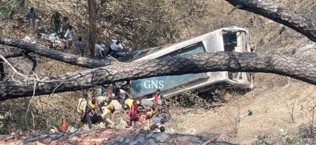 Seven dead, 28 injured as bus rolls down in deep gorge in Akhnoor Seven dead, 28 injured as bus rolls down in deep gorge in Akhnoor