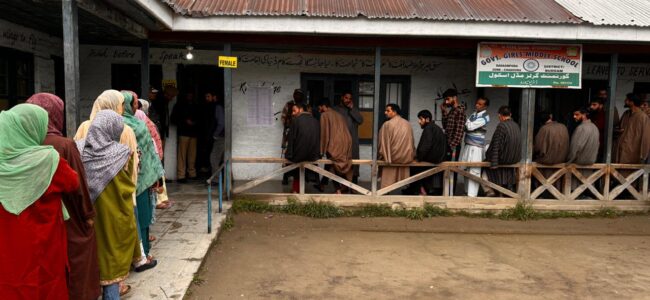 Polling underway in Srinagar LS seat
