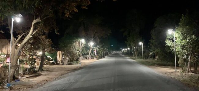 Army illuminates border village with solar lights in Poonch Army illuminates border village with solar lights in Poonch