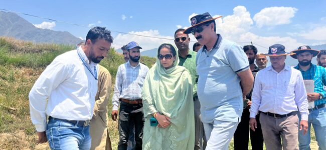 Director Agriculture Kashmir visits Kulgam Areas
