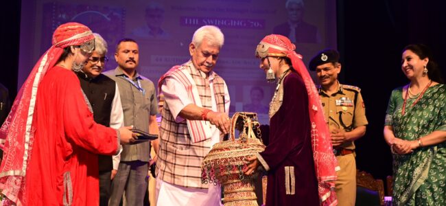 Lt Governor releases book “The Swinging 70s: The Stars, Style and Substance in Hindi Cinema”