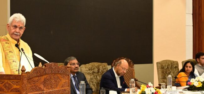 Lt Governor addresses Srinagar Conclave of MoHUA’s High-Level Committee on Urban Planning Lt Governor addresses Srinagar Conclave of MoHUA’s High-Level Committee on Urban Planning