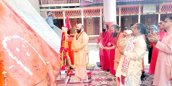 Chhari Mubarak taken to Sharika Bhawani temple in Srinagar for annual prayers