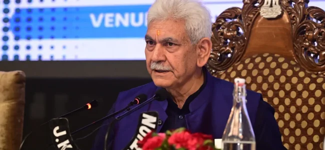 Indian State’s authority is fully re-established in JK: Lt Guv Indian State’s authority is fully re-established in JK: Lt Guv