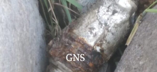 Old UBGL shell recovered in Surankote Poonch