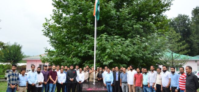 DIPR celebrates 78th Independence Day at Media Complex Srinagar; Jatin Kishore hoists tricolour DIPR celebrates 78th Independence Day at Media Complex Srinagar; Jatin Kishore hoists tricolour
