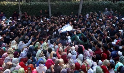 CM Omar visits residence of slain doctor in Budgam CM Omar visits residence of slain doctor in Budgam